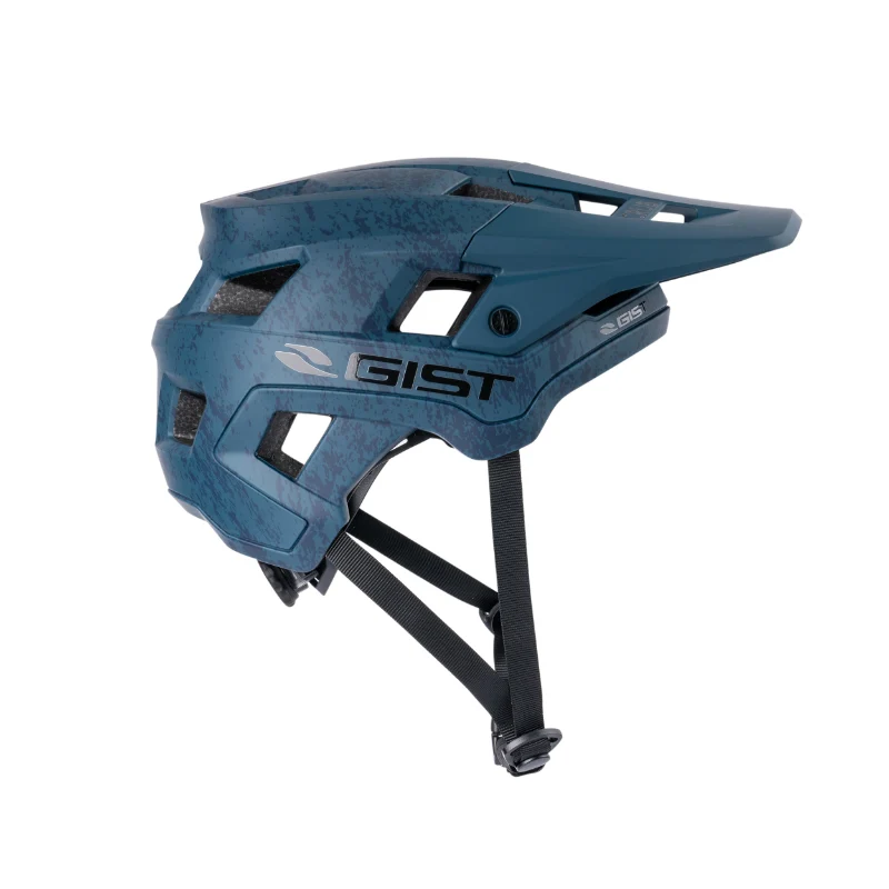 Casque Vélo Adulte Gist VTT Scrub Bleu In-Mold Taille 52-56 Réglage Molette Fermeture Boucle Magnetique