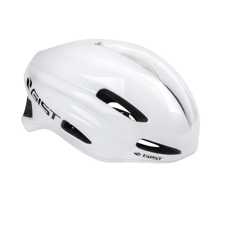 Casque Vélo Adulte Gist Route Veloce Blanc Taille 52-56 Réglage Molette, Boucle Fidlock (Eps-Pc)