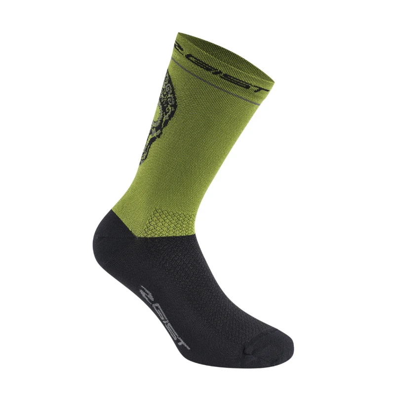 Chaussettes - Socquettes Été Gist Crane-Skull Vert Militaire 44-47 - Hauteur 18 cm (Paire)