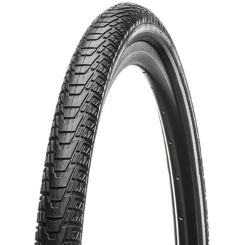 Pneu VTC Urbain - VAE 700 X 37 Hutchinson Haussmann Infinity Protect Noir Tr Reinforced 5 mm Flanc Reflex (37-622) Homologué VAE E50