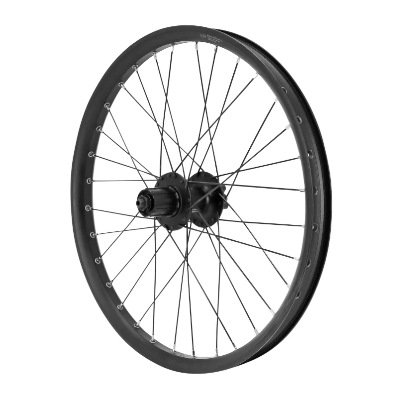 Roue VTT - Cargo - VAE - E-Bike - Longtail Disque Blocage 20" Trucky Arrière Noir Moyeu Shimano M475 6 Trous Cassette 11-10-9V (Renforcé) Jante 30C 32 Rayons Diamètre 2.3 mm