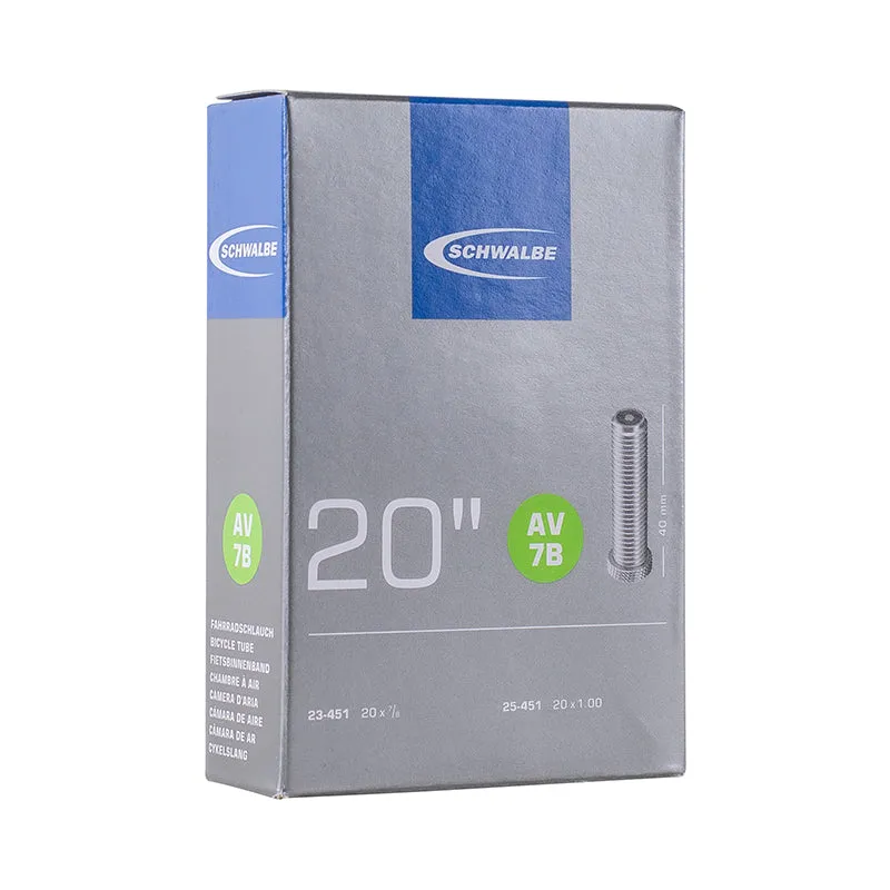 Chambre A Air Vélo 20 X 0.90 - 1.00 Schwalbe Valve Standard (23-25-451) (Av7B)