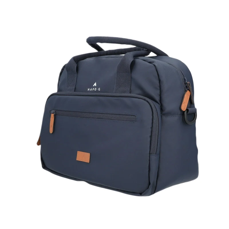 Sacoche Arrière Vélo Hapo.G Velotaf Bleu Fixation Porte Bagage (28X34X15 cm) - Fixation Sangles Velcro Sur Porte Bagage