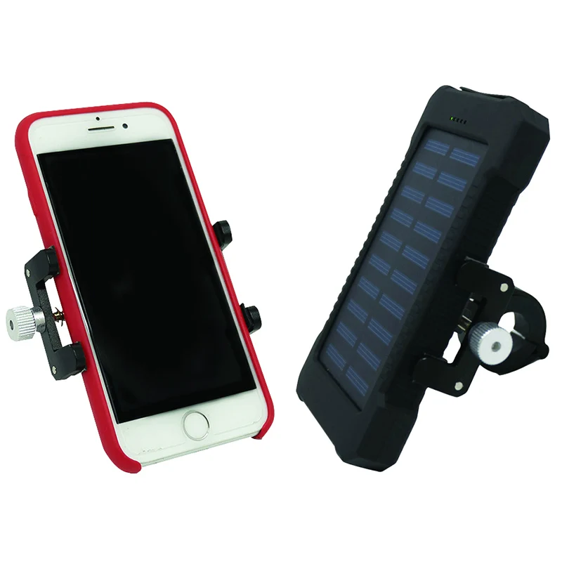 Support Smartphone-Telephone Coolride Alu Universel Avec Fixation Guidon Et Batterie Solaire (Vendu A L'Unite)