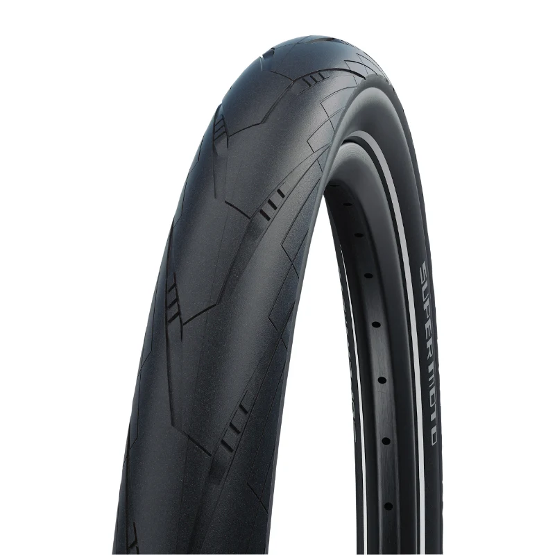Pneu VTT Suv - VAE 28 X 1.50 Schwalbe Super Moto Slick Noir Tr (40-622) Double Defense Flanc Reflex Compatible VAE