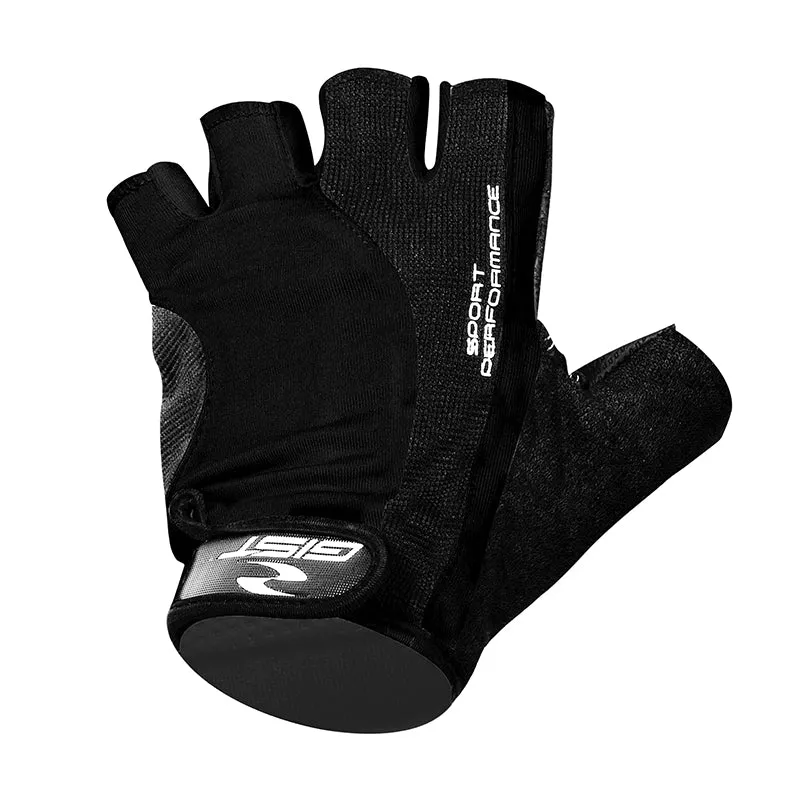 Gants Vélo Court Gist Pro Noir M (Paire Sur Carte) Avec Velcro