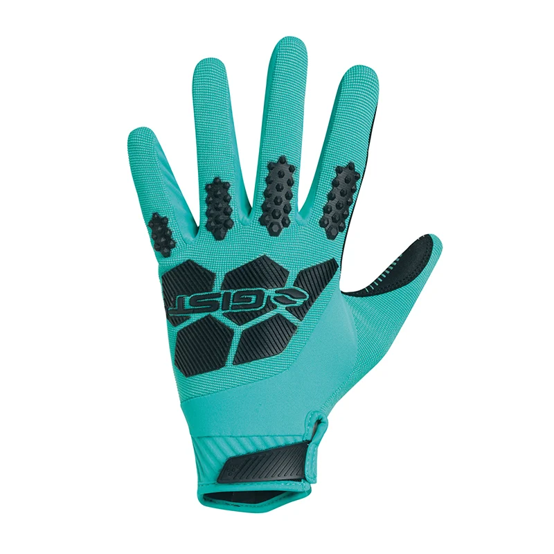 Gants Vélo VTT Long Gist Armor Bleu Turquoise XL (Paire Sur Carte) Compatible Ecran Tactile