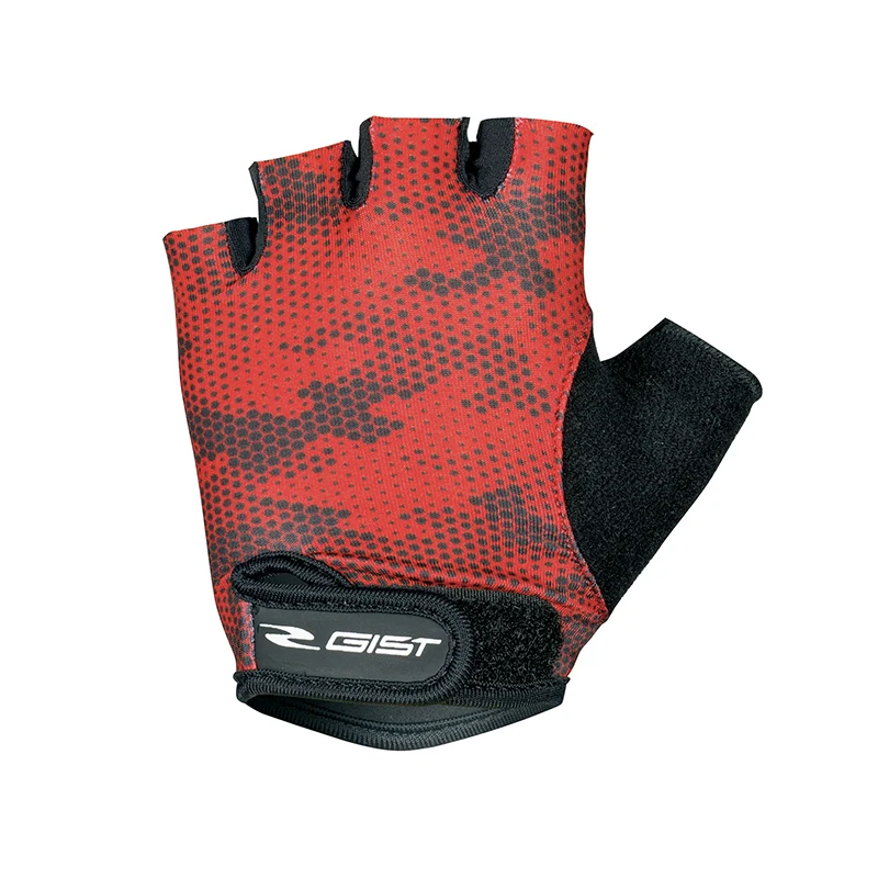 Gants Vélo Enfant Kid Court Gist Rouge-Noir S (Paire Sur Carte) Avec Velcro
