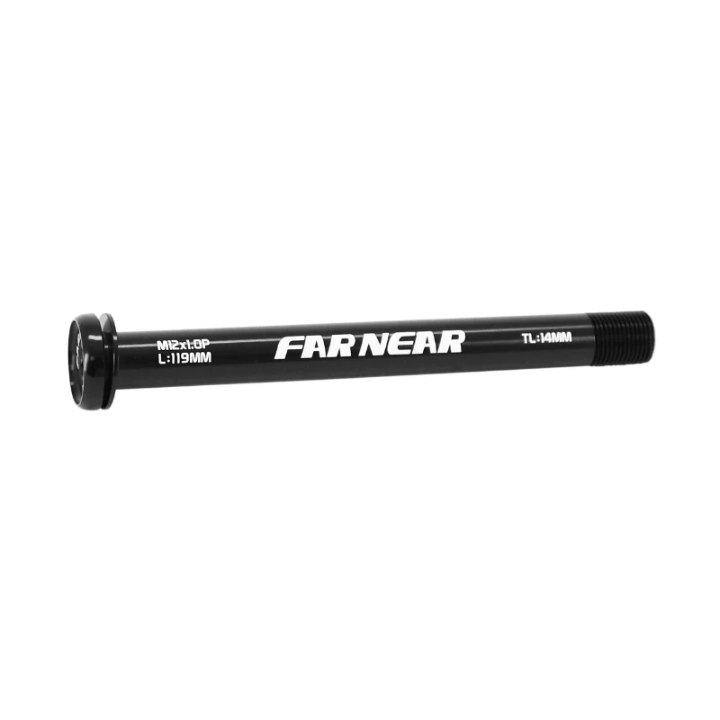 Axe Traversant - Blocage Roue Avant Switch Filetage M12 X 1.0 mm 12 X 100 Syntace Noir (119 mm Hors Butee Dont Filetage 13 mm)