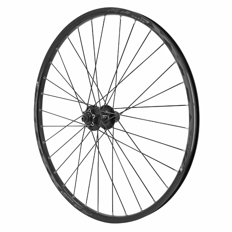 Roue VTT Disque Blocage 27.5" Klixx Tubeless Ready Arrière Noir Moyeu Shimano M475 11-10-9-8V Disque 6 Trous Rayons Renforces En 2.2 mm Pour VAE - Jante 23C 32 Rayons All Mountain