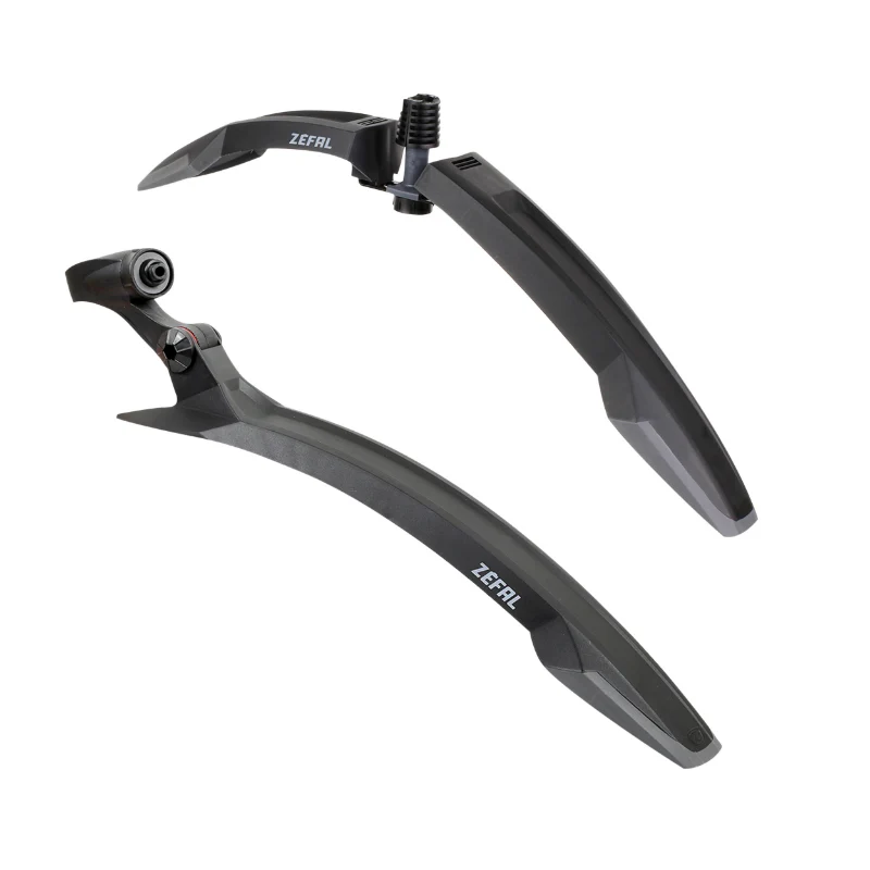 Garde Boue VTT Zefal Kit Deflector Avant Fm60 + Deflector Arrière Rm60 Noir Pour Roues 27.5"-29" (Vendu Au Kit)