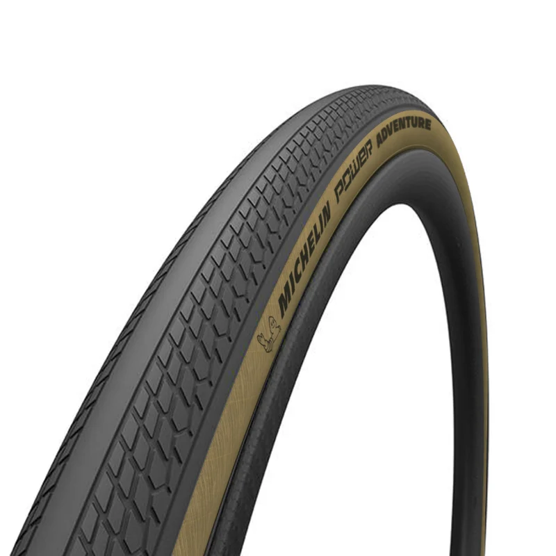 Pneu Gravel 700 X 36 Michelin Power Adventure Noir Flanc Beige Tubeless Ready Ts (36-622)