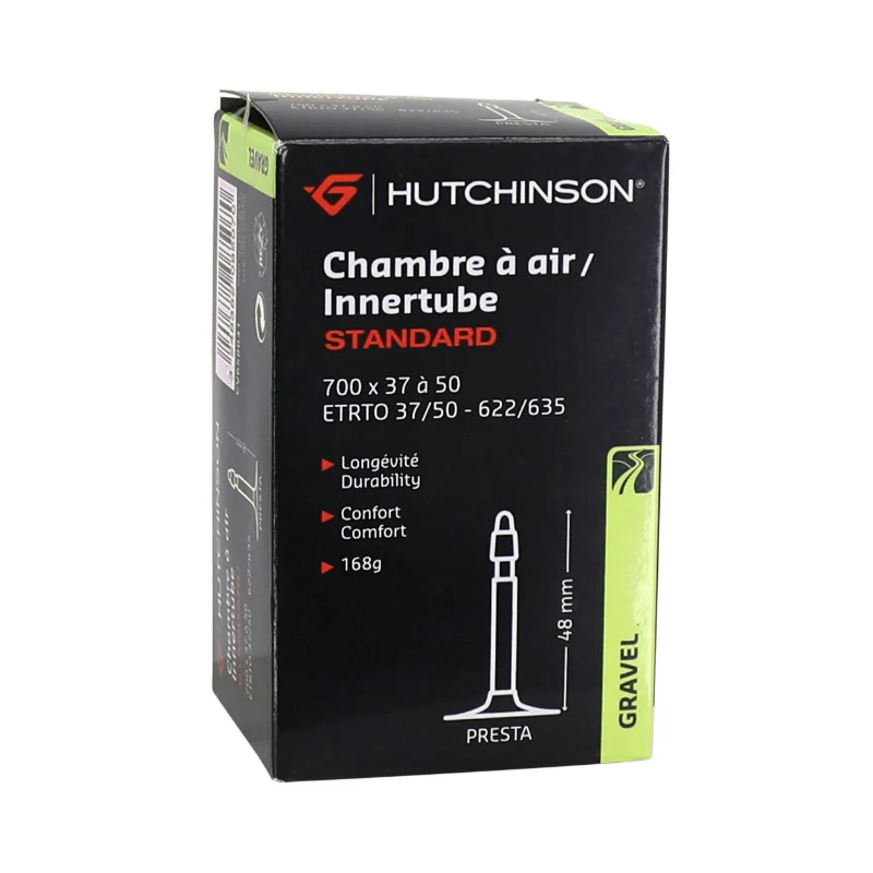 Chambre A Air Vélo 700 X 37-50 Hutchinson Valve Presta 48 mm 168G
