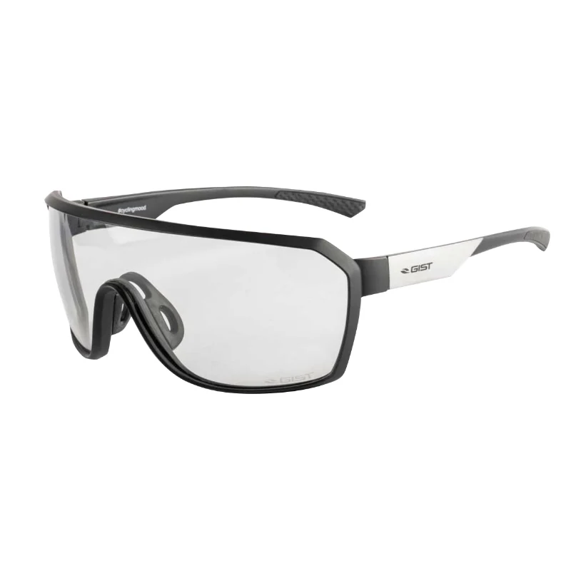 Lunettes Vélo Adulte Gist Range Monture Noir Mat Verres Photochromiques Qui S'Adaptent Automatiquement A La Luminosite (Verre Cat 1-3)