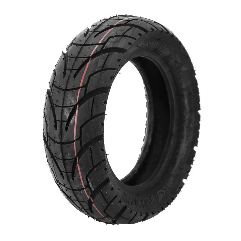 Pneu Trottinette Tubetype Cross 80-65-6 (10 X 3.00) Noir (Pour Zero10X - Kugoo M4-M4 Pro - Vsett 10+) - Poids Max Supporte 85 Kg