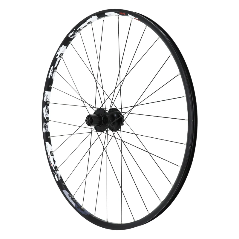 Roue VTT Disque Blocage 29" Karma Arrière Noir Moyeu Shimano M475 Disque 6 Trous Cassette Type Shimano 11-10-9-8V 32 Rayons Jante 21C