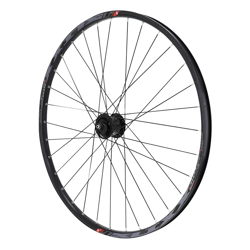 Roue VTT Disque Blocage 29" Klixx Double Paroi Avant Noir Moyeu Shimano Centerlock Dynamo 6 Volt-3W - Cpk - Jante 23C 32 Rayons