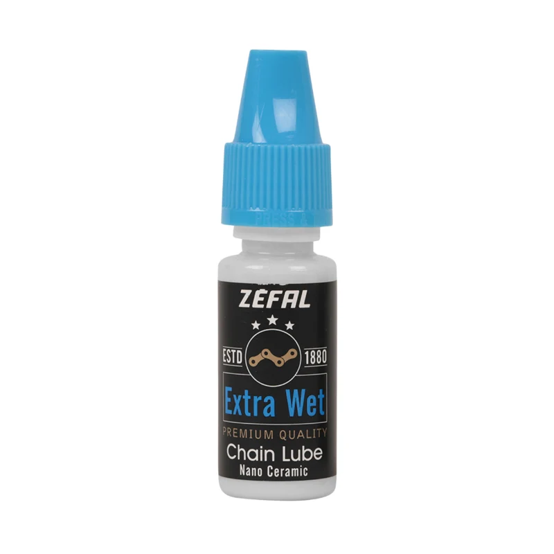 Lubrifiant Vélo Chaîne Zefal Extra Wet Toutes Conditions (Burette 10Ml) - Ideal Pour Emmener Lors De La Sortie