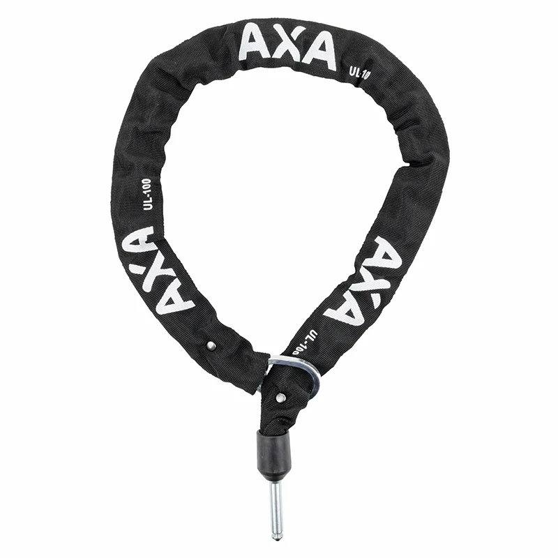 Antivol Vélo Chaîne A Boucle Axa Ulc Pour Fer A Cheval Plug Chaîne Diam 5.5 mm L1.00M Gris Fonce (Profondeur Plug 35 mm Diam 10 mm) Pour Block XXL Et Imenso