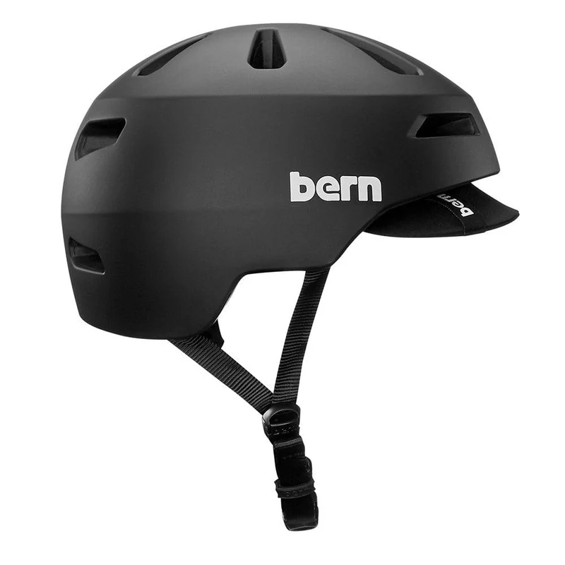 Casque Bern Brentwood 2.0 Matte Black avec Visière - Noir Mat