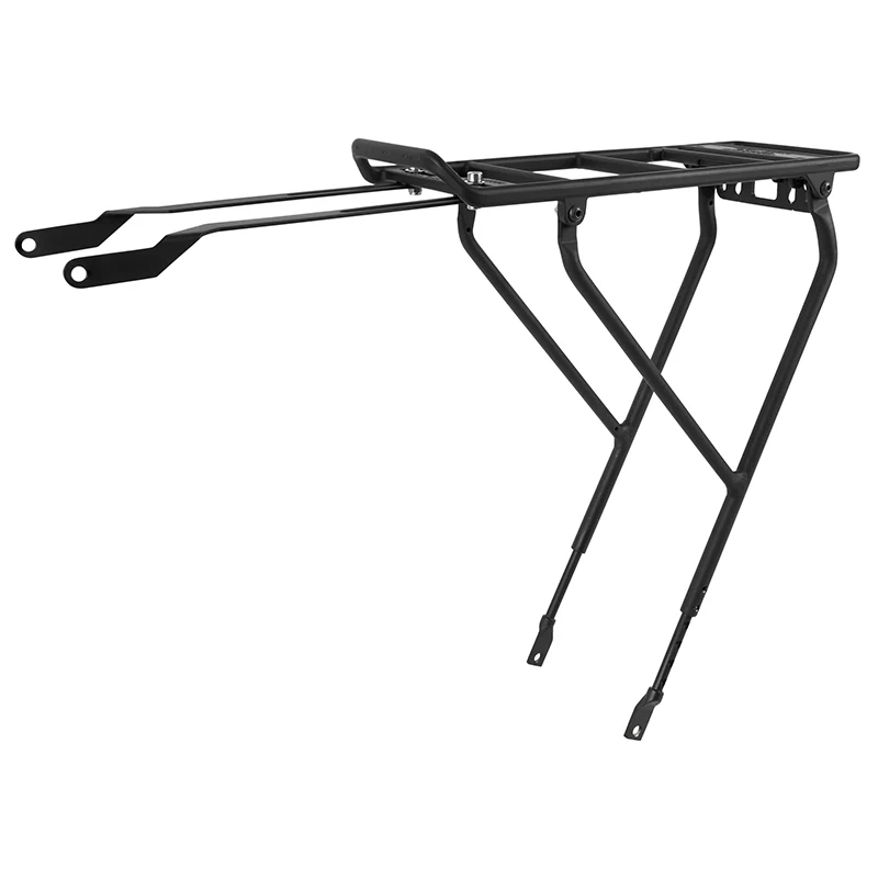 Porte Bagage Vélo Arrière A Tringles Pletscher Werso Jambage Y Alu Noir 26"-29" Compatible Systeme Mik Gamme Basil -Poids Maxi 27 Kg (Tringles Fixation Tube De Selle Incluses)