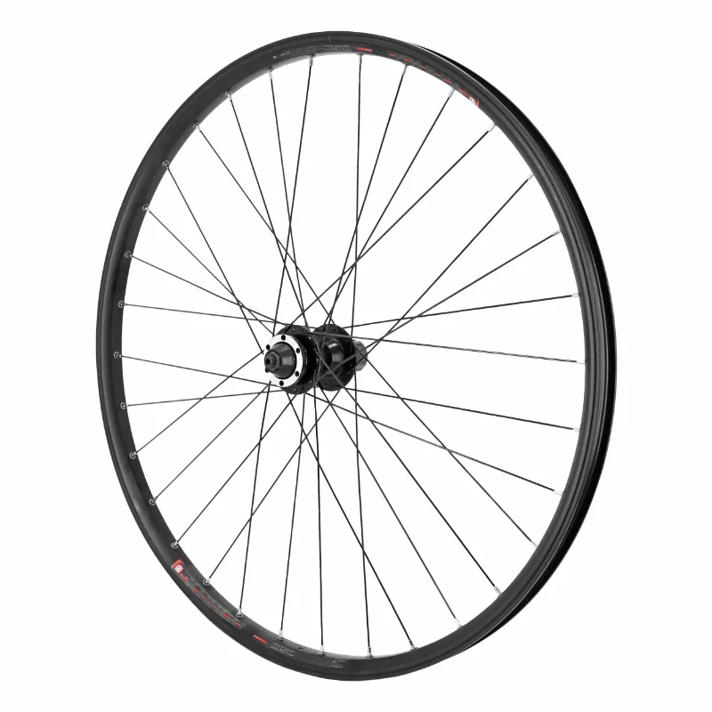 Roue VTC - Cargo - VAE - E-Bike - Longtail Disque Blocage 700 X 35 - 28" Kargo L Moyeu Velox Arrière Noir 6 Trous Cassette 11-10-9V (Renforcé) Jante 25C 32 Rayons Noirs