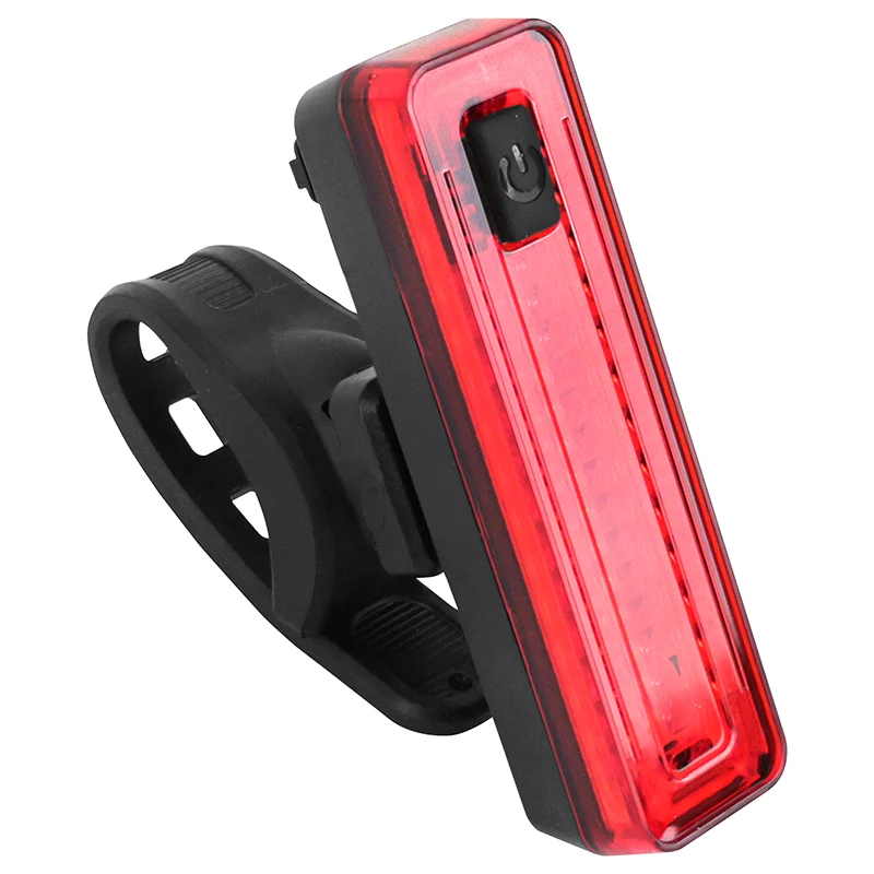 Éclairage Vélo Usb Arrière Sur Tige De Selle P2R Barcob Avec Indicateur Freinage Noir A LED (Fonctions Fixe, Sos Et Clignotant)