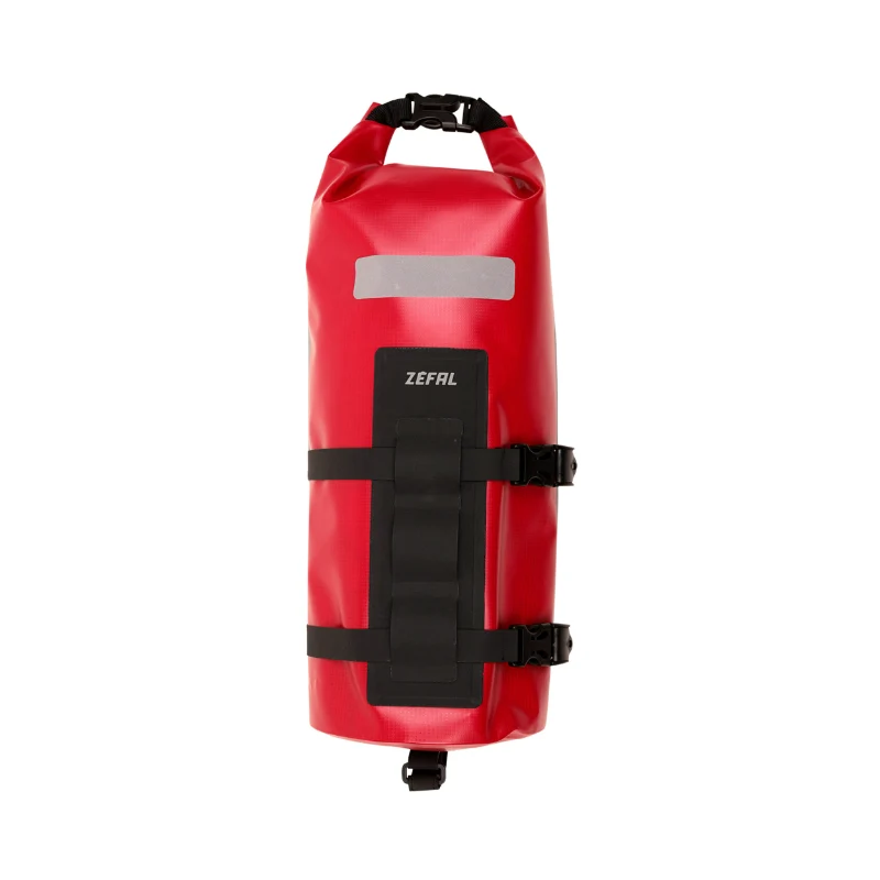 Sacoche De Fourche Vélo Zefal Z Adventure Fork Pack Rouge Fixation Sangles Auto Agrippantes (Lg36.5Cmxd15 - 6Litres) (Support Fixation Inclus)