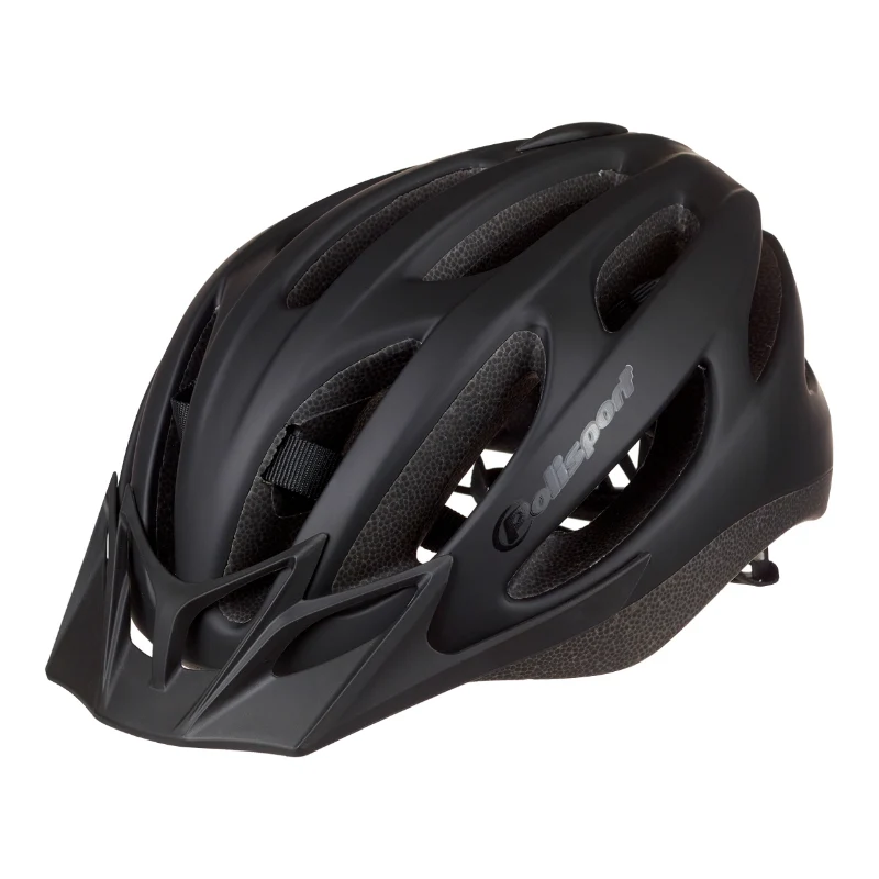 Casque Vélo Urbain-City Adulte Polisport Sport Flow In-Mold Noir Mat Avec Visiere Noir Taille 58-62 System Quick Lock