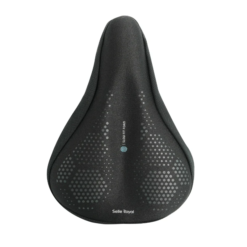 Couvre Selle Vélo Royal Noir A Memoire De Forme Large (251X220 mm) 168G
