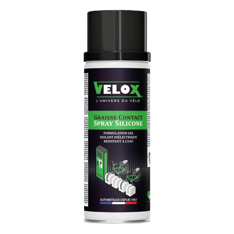 Graisse Vélo Velox Connexion Électrique VAE-E-Bike (Aerosol 200Ml) Protège Les Connectiques Des Batteries Contre La Corrosion Et L'Humidite