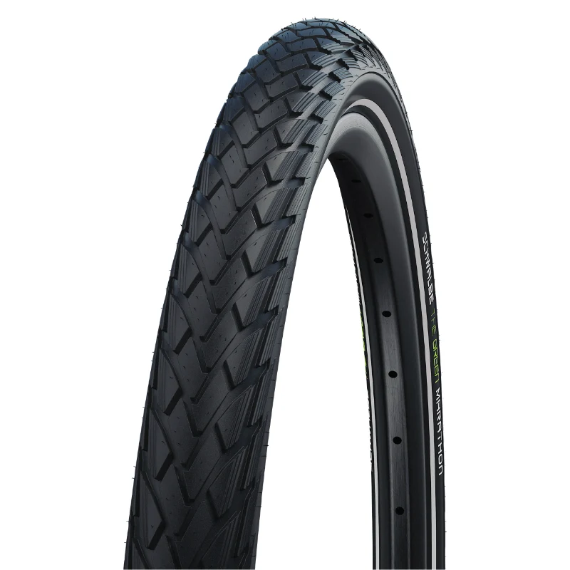 Pneu VTT Urbain 26 X 2.00 Schwalbe Marathon Green Noir Tr (50-559) Renfort Greenguard Flanc Reflex Compatible VAE
