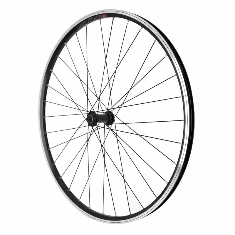 Roue VTC Patin Blocage 700 X 35 - 28" M260 Avant Noir Renforcé Moyeu Shimano Qc300 Noir Spécial Loueur Jante 19C 32 Rayons Noirs - Poids Max 130 Kg-
