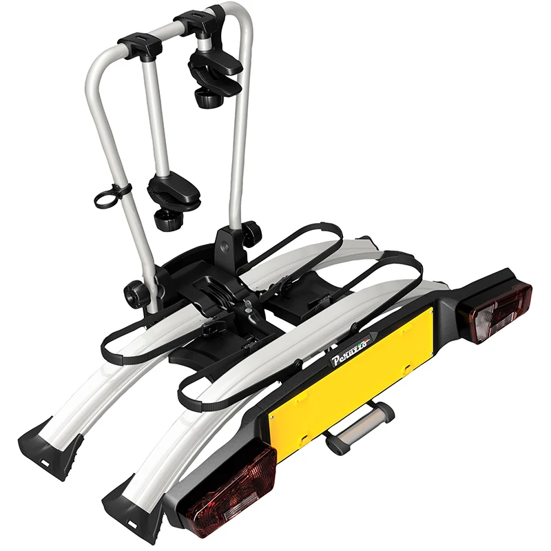 Porte Vélo Plateforme Peruzzo Atlantis Pour 2 Vélos Inclinable (Maxi 60Kgs) Prise 13 Broches - Compatible VAE - Fat Bike (Entraxe Extra La Ge 135 cm)