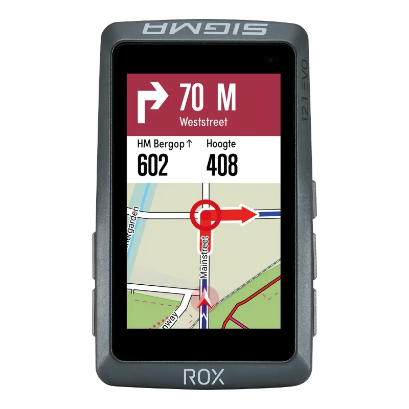 Compteur Sigma Rox12.1 Evo Gps Noir Avec Cardio Et Altimetre