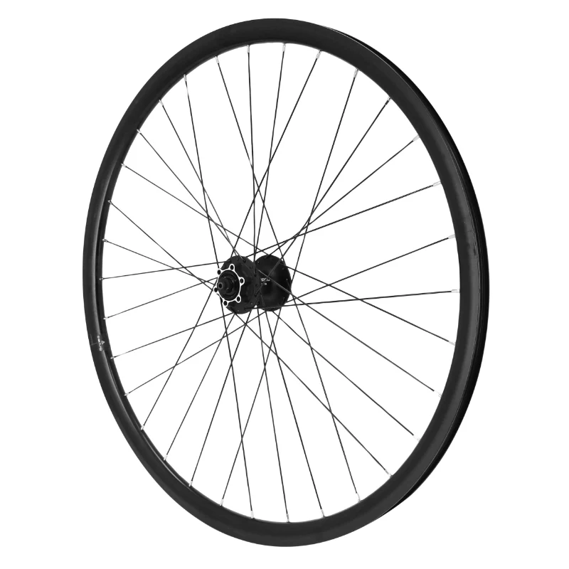 Roue Gravel - Route Disque Blocage 700 Pulse 19 Avant Moyeu Shimano Deore M475 Disque 6 Trous Noir Tubeless Ready Jante 19C 32 Rayons Noir (Offre Spéciale)