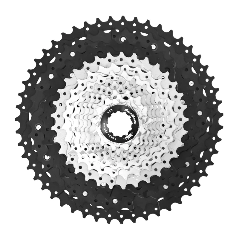 Cassette 12V. Sunrace Mz603 11-51 VTT Compatible Shimano Metallic Silver (Livre En Boite) (11-13-15-17-19-21-24-28-33-39-45-51)