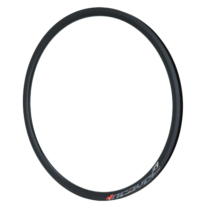 Jante Route 700 Gravel Pulse 19 Noir 36T. Disque Tubeless Ready Double Paroi Profil 28 mm - 622X19C