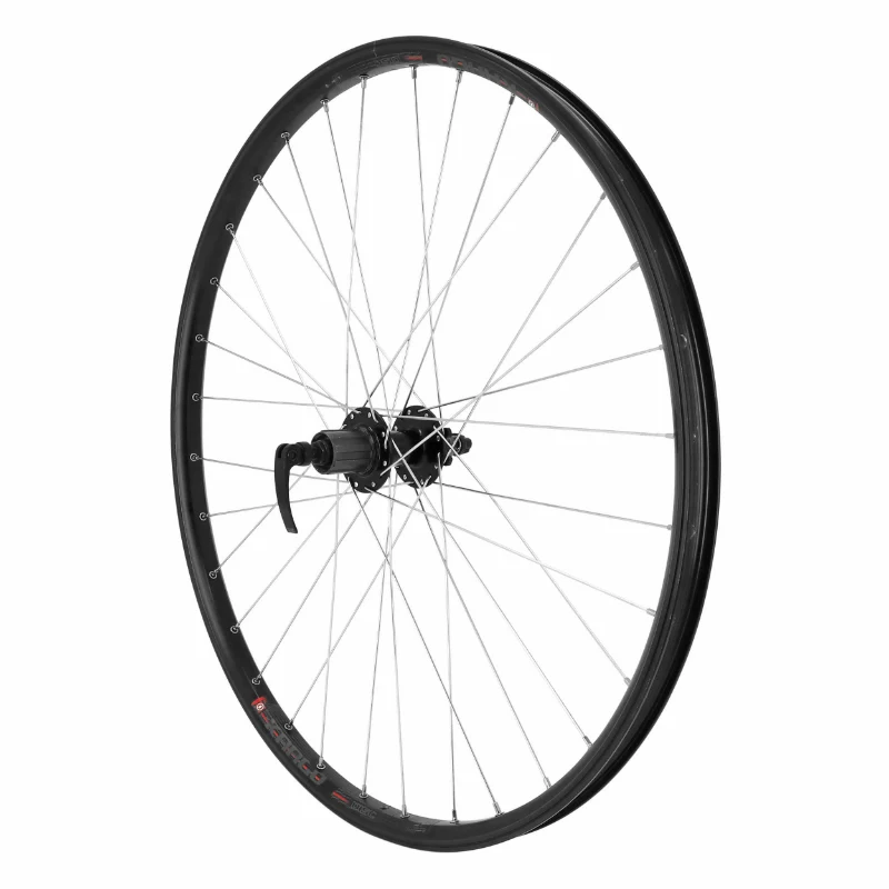 Roue VTC - Cargo - VAE - E-Bike - Longtail Disque Blocage 700 X 35 - 28" Kargo L Moyeu Velox Arrière Noir 6 Trous Cassette (Renforcé) 11-10-9V Jante 25C 32 Rayons