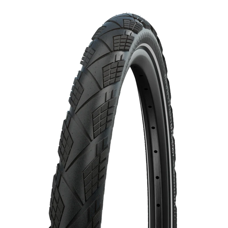 Pneu VTT Urbain - VAE 27.5 X 2.15 Schwalbe Marathon Efficiency Addix Noir Ts (55-584) (650B) Renfort V-Guard Flanc Reflex Homologué VAE E50