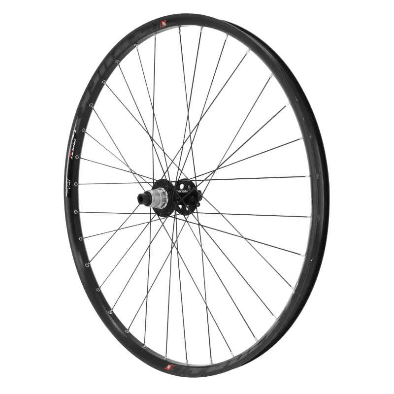 Roue VTT Disque 29" Trucky 30 Tubeless Ready Arrière Noir Moyeu Disque 6 Trous Sram Xd 12V Axe Traversant 12-142 Compatible VAE - All Terrain Jante 30C 32 Rayons