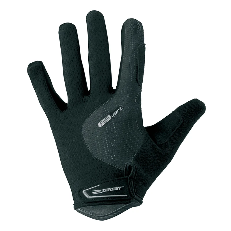 Gants Vélo VTT Long Gist Hero Gel Noir S (Paire Sur Carte) Compatible Ecran Tactile