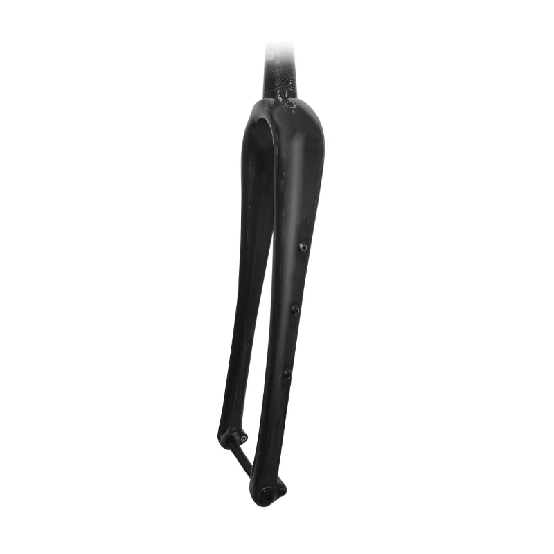 Fourche Gravel 700C Carbone Ud Disque Flatmount Droite Pivot Carbone Conique Lisse 1"1-2 En Bas Et 1"1-8-28,6 Extérieur, Pour Frein A Disque Et Axe Traversant 12 mm