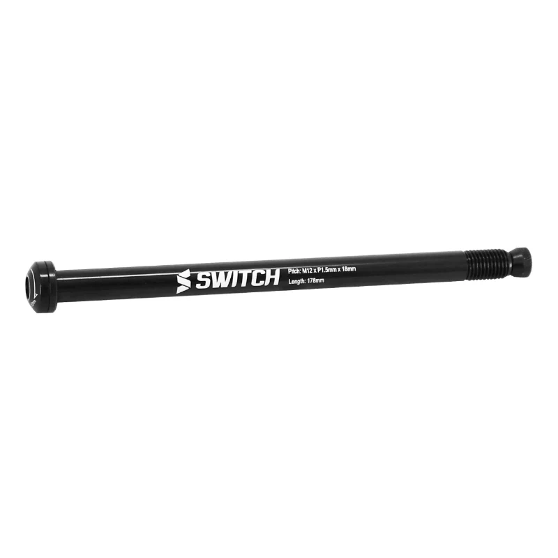 Axe Traversant - Blocage Roue Boost Arrière Switch Filetage M12 X 1.5 mm Syntace Pour 12 X 148 Noir (178 mm Hors Butee Dont Filetage 18 mm - Avec Clé Chc Pour Démontage)