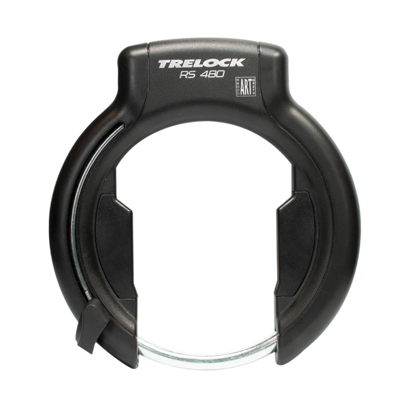 Antivol Vélo Fer A Cheval Trelock Rs480 Noir Avec Fixation (Fixation Sur Cadre Largeur De 89 mm À 112 mm) Ecart Pneu 75 mm