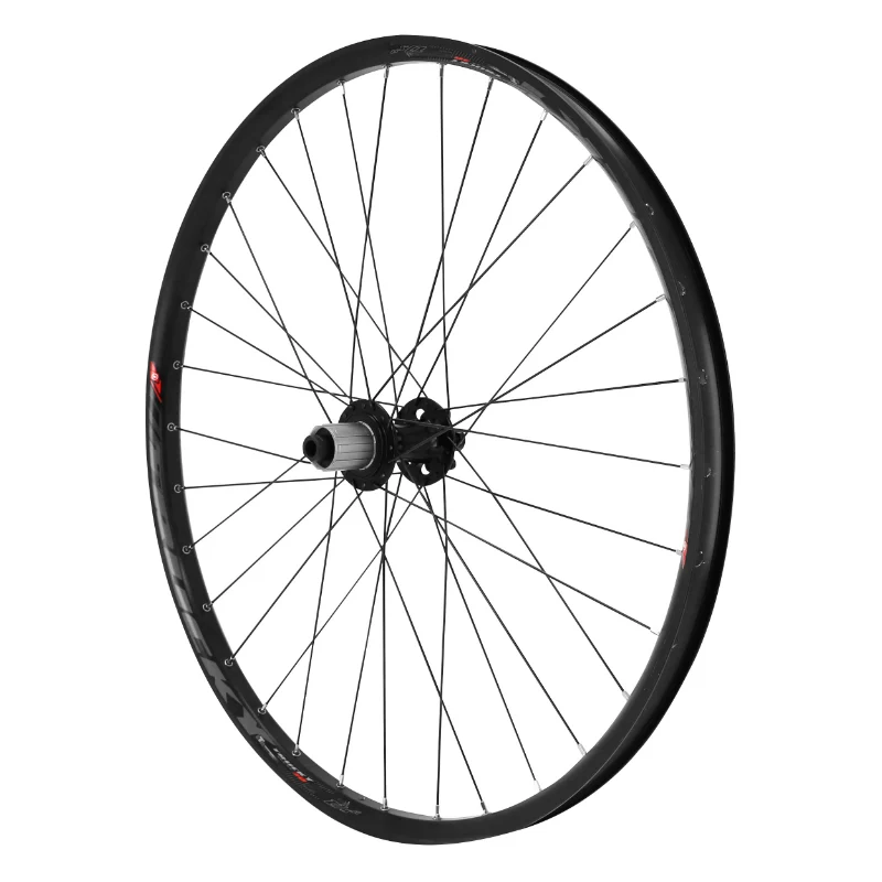 Roue VTT Disque 27.5" Trucky 30 Boost Tubeless Ready Arrière Noir Moyeu Roulement Disque 6 Trous 11-10V Axe Traversant 12-148 Jante 30C 32 Rayons