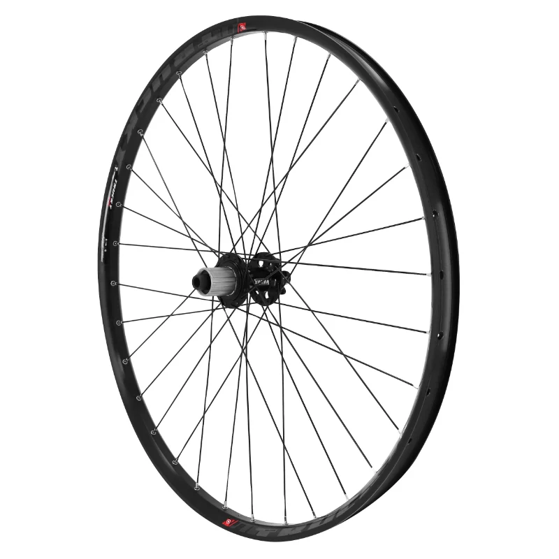 Roue VTT Disque 29" Trucky 30 Tubeless Ready Arrière Noir Moyeu Velox Roulement Disque 6 Trous 12-11-10V Axe Traversant 12-142 Jante 30C 32 Rayons) -Poids Max 250 Kg-