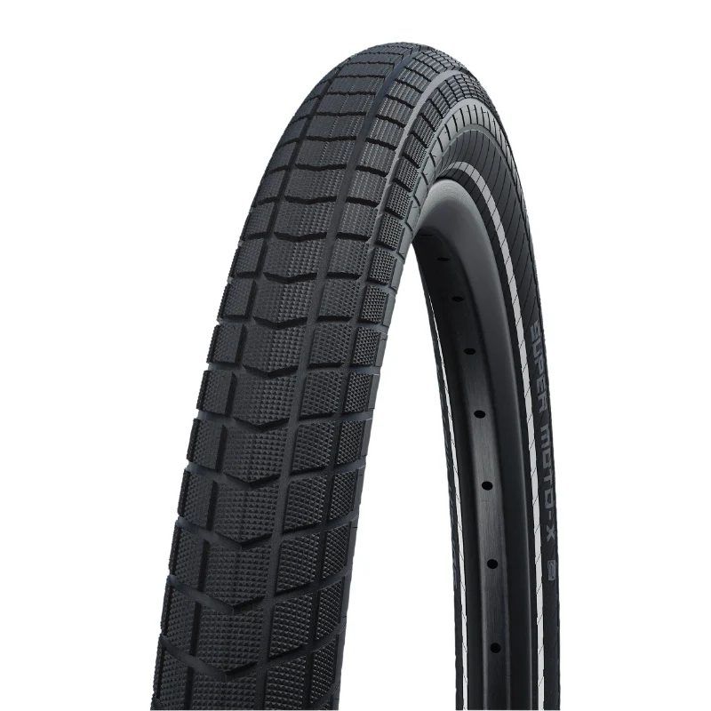 Pneu VTT Suv - VAE 20 X 2.40 Schwalbe Super Moto X Noir Tr (62-406) Double Defense Flanc Reflex Homologué VAE E50