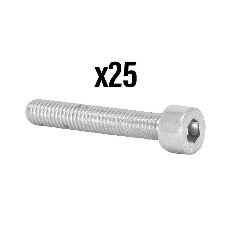 Vis Chc 6 Pans Creux M5 X 20 mm Chrome (Sachet De 25 Pieces)