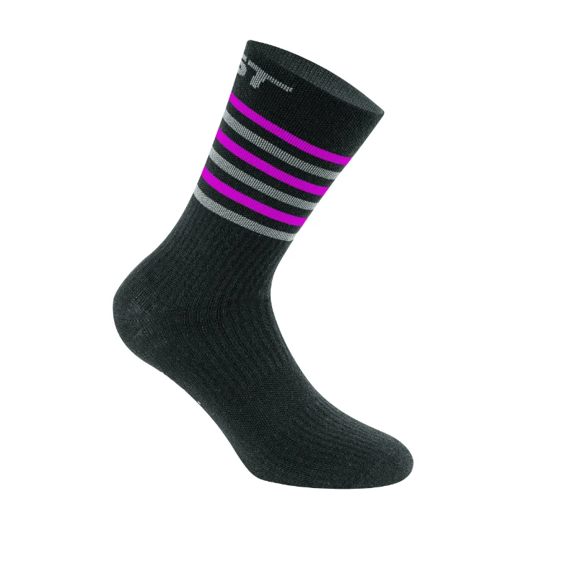 Chaussettes - Socquettes Hiver Gist Climatic Noir-Violet 36-39 (Paire) Antibacterien